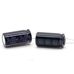 2x Condensateur 1000uf - 50V - 12.5x25mm - P: 5mm - Rubycon