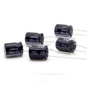 5x Condensateur 1000uf - 6.3V - 10x12.5mm - P: 5mm - Nichicon