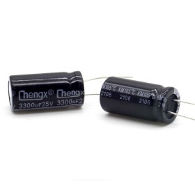 2x Condensateur 3300uf - 25V - 13x25mm - P: 5mm - Chengxing - 421con1122