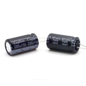 2x Condensateur 3300uf - 16V - 13x25mm - P: 5mm - Capxon