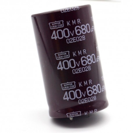 Condensateur 680uf - 400V - 30x50mm - P:10mm - Nippon Chemi-Con