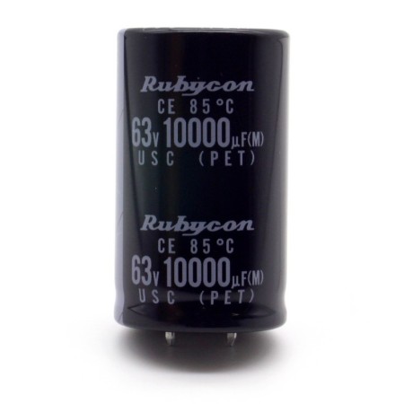 Condensateur 10000uf - 63V - 30x50mm P:10mm - snap in - Rubycon - 427con1162