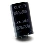 Condensateur 1800uf - 200V - 30x50mm P:10mm - snap in - Xunda