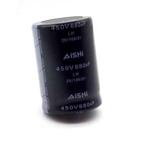 Condensateur 680uf - 450V - 35x50mm P:10mm - Snap in - Aishi