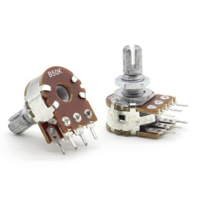 Potentiomètre Double stéréo B50K - 50k linéaire - SRpasive