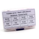 Pack fusible verre 5x20mm - fusion Temporisé - 40 pièces - 1-B1-5