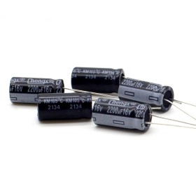 5x Condensateur  2200uF 16V 10x20mm - Chengxing -  56con137