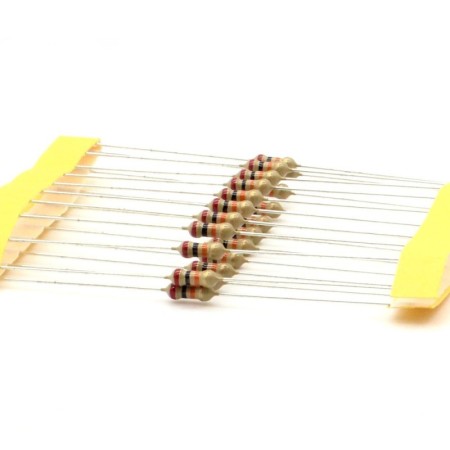 20x Résistances carbone ¼W - 0.25w - 5% - 20kohm  - 20k ohm