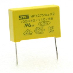 Condensateurs MPX-X2 105K 1uf P:22.5mm 275V - Songtian