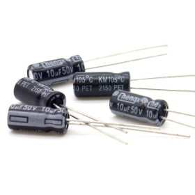 5x Condensateur 10uf - 50v - 5x11mm - P:2mm - Chengxing - 203con041