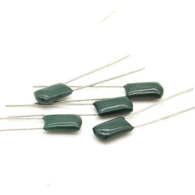 5x Condensateur Mylar 2A681 - 0.68nF  100v 