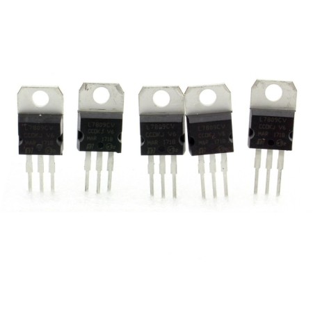 5x L7809CV -9v - régulateur de tension - T0-220 - 120reg004