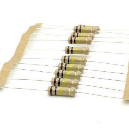 10x Résistance Film Carbone 1w - 100k ohm  - 100kohm  - 5% - Royal OHM
