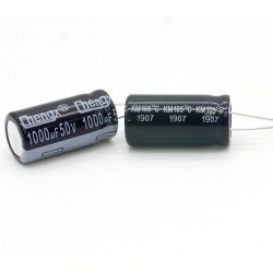 2x Condensateur electrolitique 1000uF 50V 13x25mm - Chengxing - 230con512