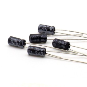 5x Condensateur 10uf - 25v - 4x7mm - P:1.5mm - Chengxing 200con007