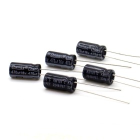 5x Condensateur 470uf - 16v - 6.3x12mm - P:2.5mm - Chengxing 56con139