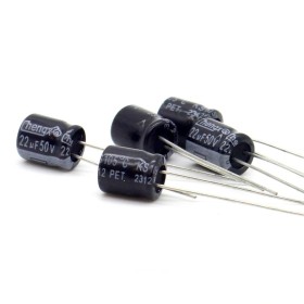 5x Condensateur 22uf 50v - 6.3x7mm - P: 2.5mm - Chengxing 370con790