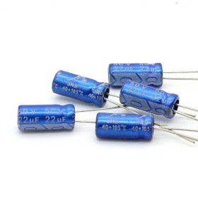 5x Condensateur electrolitique JB Capacitors radial 22uF 50V 5x11mm