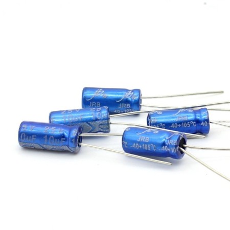 5x Condensateur 10uf - 25v - 5x11mm - P:3mm - JB - 154con350