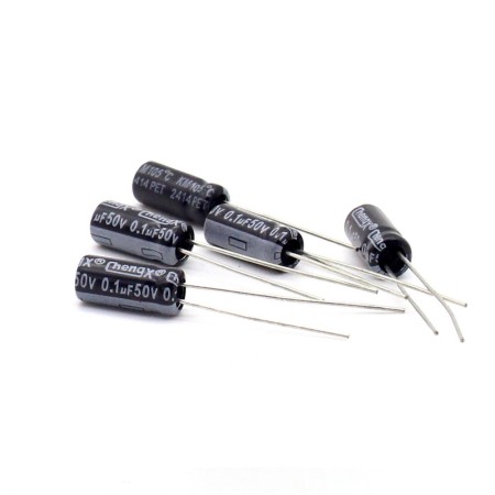 Condensateur 0.1uf 50v - 5x11mm - P:2mm - Chengxing